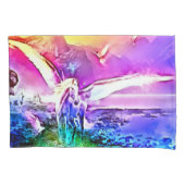 Rainbow Prism Pegasus Fantasy Airbrush Art Kissenbezug (Vorderseite)