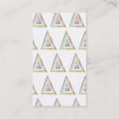 Rainbow Prism Triangle Einzigartig Moderne Berufli Visitenkarte (Rückseite)