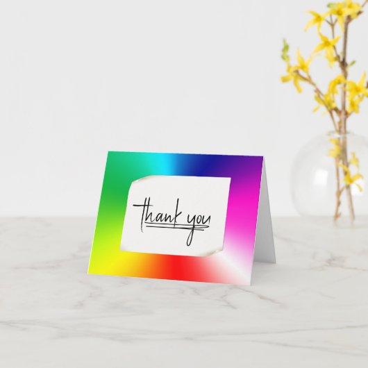 Rainbow Prism Vielen Dank Karte (Gelbe Blume)