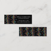 Rainbow Prisma diamonds schöpferisch geometrisch s Mini Visitenkarte (Vorne/Hinten)