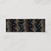 Rainbow Prisma diamonds schöpferisch geometrisch s Mini Visitenkarte (Rückseite)