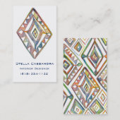 Rainbow Prisma Visitenkarte Vertikaler Designer (Vorne/Hinten)