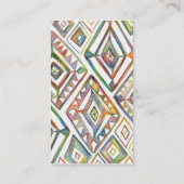 Rainbow Prisma Visitenkarte Vertikaler Designer (Rückseite)