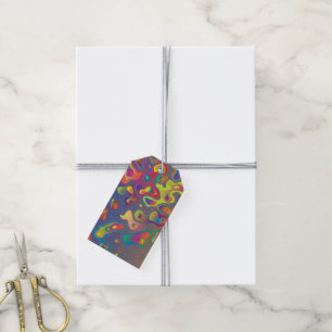 Rainbow-Prismenwasser tropft Geschenkmarken Geschenkanhänger