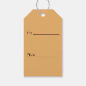 Rainbow-Prismenwasser tropft Geschenkmarken Geschenkanhänger (Rückseite)