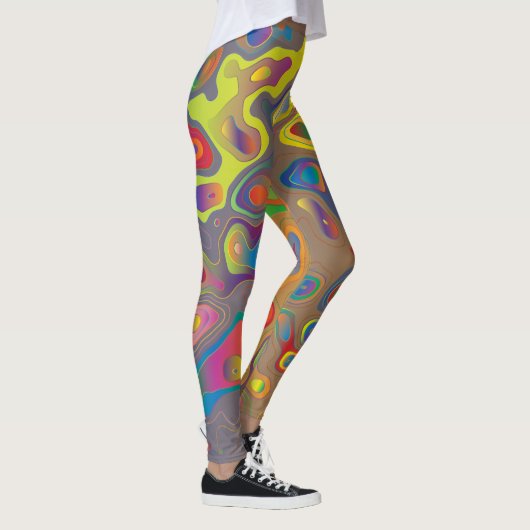 Rainbow-Prismenwasser tropft Leggings (Rechts)