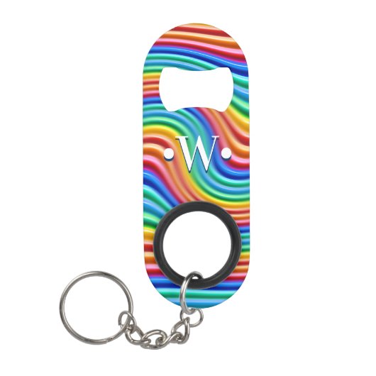 Rainbow Prix Schlüsselanhänger Mini Flaschenöffner (Vorderseite)