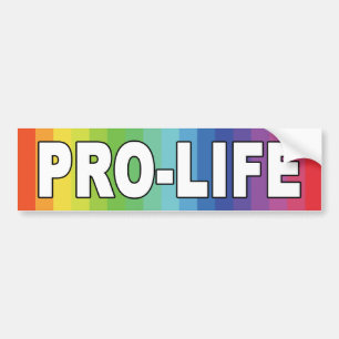 Rainbow Pro-Life Autoaufkleber