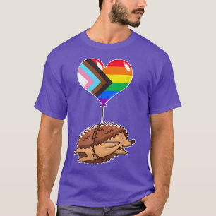 Rainbow Progress Igel seelische Identität Nonbina T-Shirt