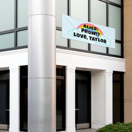 Rainbow Prom Proposal Banner (Äußeres Gebäude)