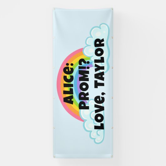 Rainbow Prom Proposal Banner (Vertikal)
