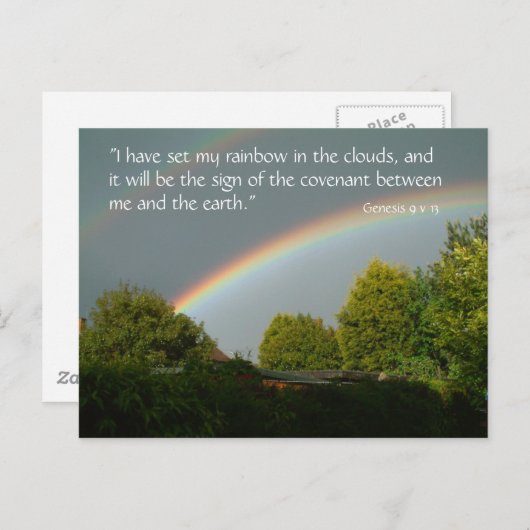 Rainbow Promise, Genesis 9/13 | Postkarte (Vorne/Hinten)