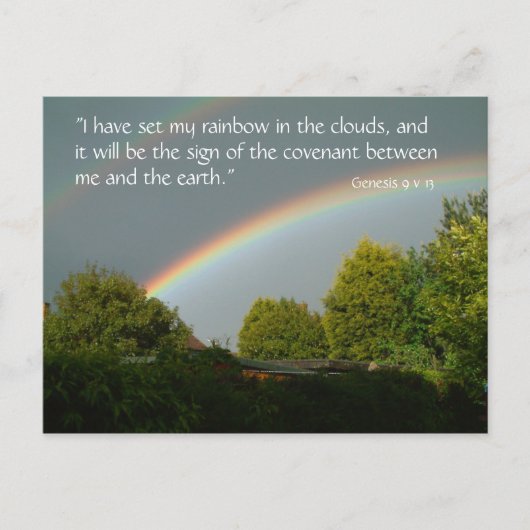 Rainbow Promise, Genesis 9/13 | Postkarte (Vorderseite)
