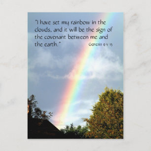 Rainbow Promise, Genesis 9/13 Postkarte