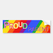 Rainbow Proud Parud Autoaufkleber (Vorne)