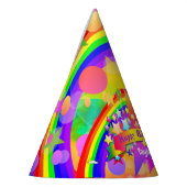 Rainbow Psychedelic Party Hat HAMbWG Partyhütchen (Links)