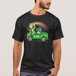 Rainbow Pudel  Leprechauns Grüner Lastwagen Patric T-Shirt