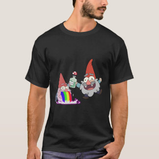 Rainbow Puking Party Gnome Gravity Inspiriert Big  T-Shirt