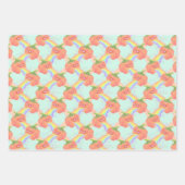 Rainbow Puking Pumpkin Halloween Geschenkpapier Set (Vorderseite)