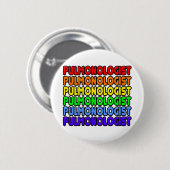 Rainbow Pulmonologe Button (Vorne & Hinten)