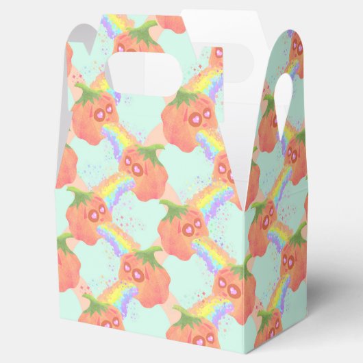 Rainbow Pumpkin Fun, Gastgeschenk Geschenkschachtel (Geöffnet)
