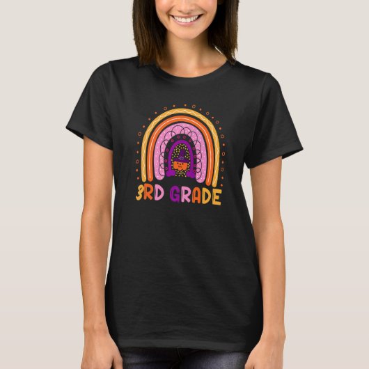 Rainbow Pumpkin Halloween für Jungs Mädchen T-Shirt (Vorderseite)