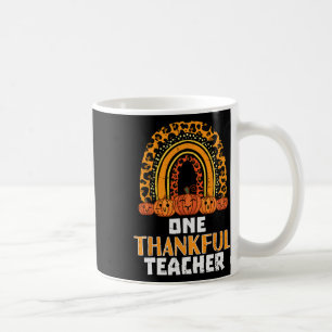 Rainbow Pumpkin One Thanksgi Teacher Fall Kaffeetasse