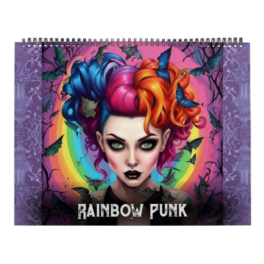 Rainbow Punks by Ivy and Bat Art Calendar Kalender (Titelbild)