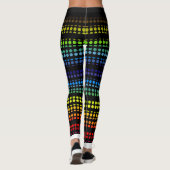 Rainbow-Punkt für Schwarz Wählen Sie Ihre eigene F Leggings (Rückseite)