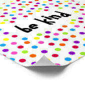 Rainbow-Punkte sind freundliche Freundlichkeit Poster (Ecke)