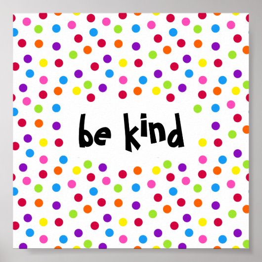 Rainbow-Punkte sind freundliche Freundlichkeit Poster (Vorne)