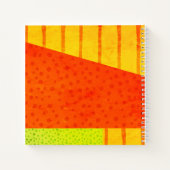 Rainbow-Punkte und -Linien Notizblock (Rückseite)