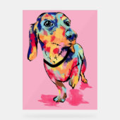 Rainbow Pup Acrylschild (Vorderseite)
