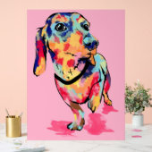 Rainbow Pup Acrylschild (Hochzeit)