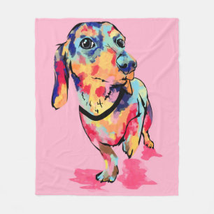 Rainbow Pup Fleecedecke