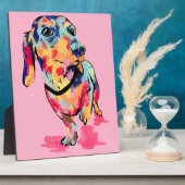 Rainbow Pup Fotoplatte (Seite)