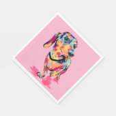 Rainbow Pup Serviette (Ecke)