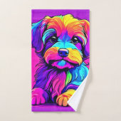 Rainbow Puppy Arts Badhandtuch Set (Handtuch)