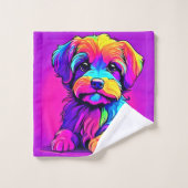 Rainbow Puppy Arts Badhandtuch Set (Waschlappen)
