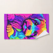 Rainbow Puppy Arts Badhandtuch Set (Handtuch)