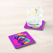 Rainbow Puppy Arts Getränkeuntersetzer (Rechte Seite)