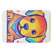 Rainbow Puppy-Liebe Badematte (Vorderseite)