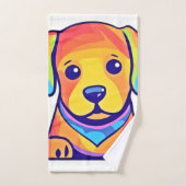 Rainbow Puppy-Liebe Badhandtuch Set (Handtuch)