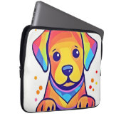Rainbow Puppy-Liebe Laptopschutzhülle (Vorne Rechts)