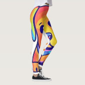 Rainbow Puppy-Liebe Leggings (Rechts)