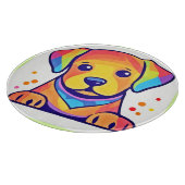 Rainbow Puppy-Liebe Schneidebrett (Ecke)