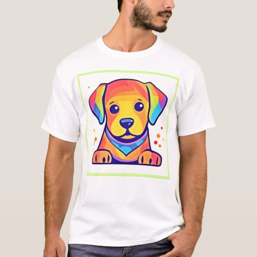 Rainbow Puppy-Liebe T-Shirt (Vorderseite)