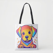 Rainbow Puppy-Liebe Tasche (Vorderseite)