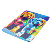 Rainbow Pups: Spielendes Duo Badematte (Schrägansicht)