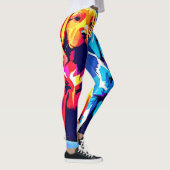 Rainbow Pups: Spielendes Duo Leggings (Rechts)